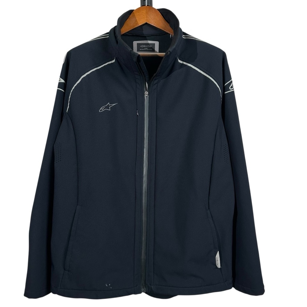 Alpinestars Men's XL Biker Jacket Neoprene Stretchy Fleece Lined Vented Zip Up